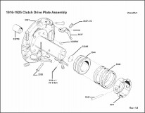 1916-1925 Clutch Drive Plate Assembly