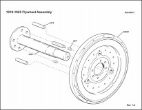 1919-1925 Flywheel Assembly