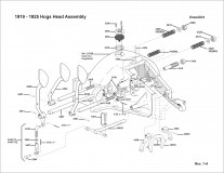 1919-1925 Hogs  Head Assembly