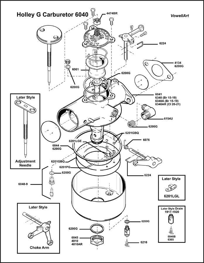 Holley G 6040 Carburetor Assembly