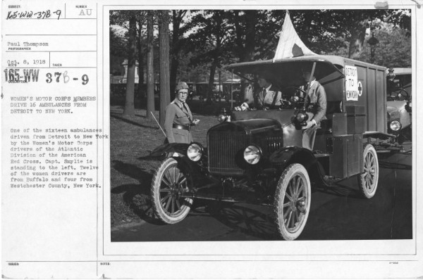 American_Red_Cross_-_Motor_Car_Service_-_Women's_Motor_Corps_Members_drive_sixteen_ambulances_from_Detroit_to_New_York._One_of_the_sixteen_ambulances_driven_from_Detroit_to_New.jpg