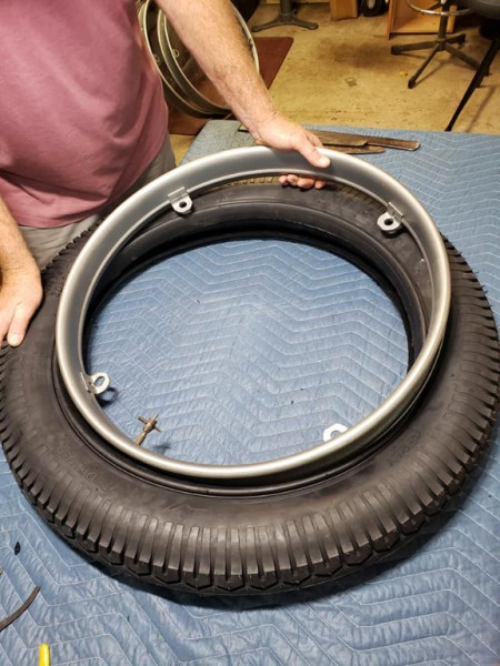 Tube and flap inside a new Universal T driver tire!