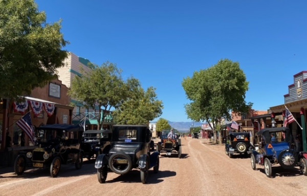 Traffic jam in Tombstone