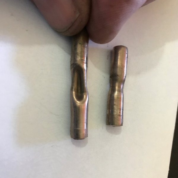 sediment bowl on the left, fuel valve on the right
