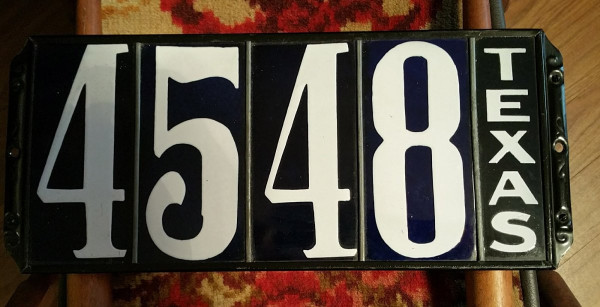 Porcelain Number Inserts