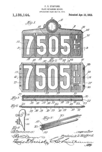 Original Porcelain Number Holder