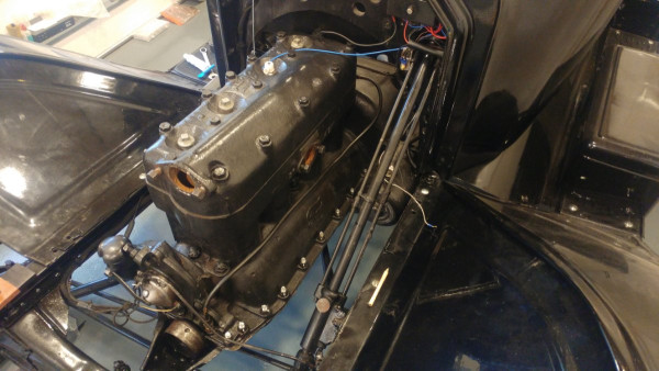 Here you can see the front end of the engine