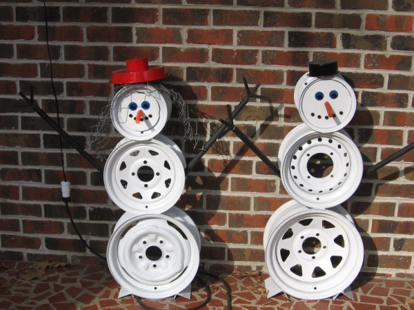 Frosty and Fridgeta Snowman.JPG