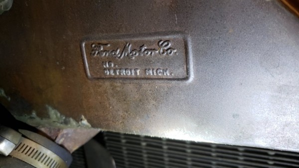 Script on back of radiator