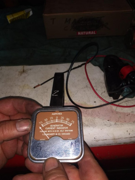 #! magnet fully charged. meter reference