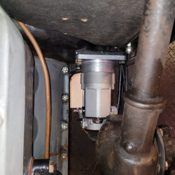 Installed looking straight down