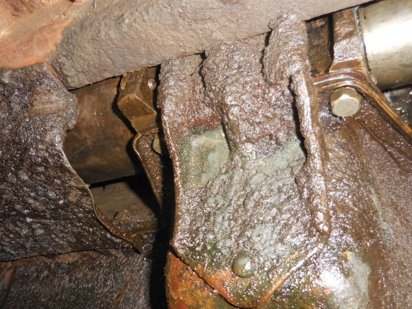 from under the starter area