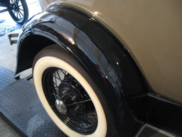 rear fender w/rattle can paint