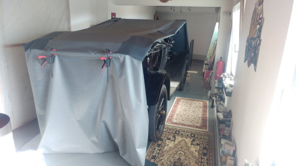 Top of cover, laying face down