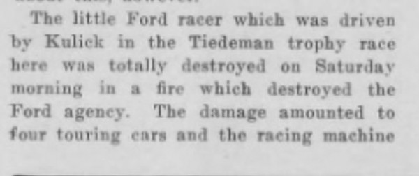 RACER BURNED