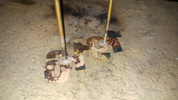 Hard-soldering mounting rods (silver solder)