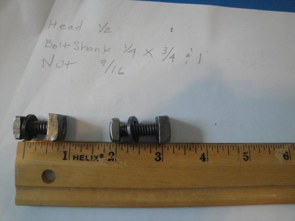 Some bolts and nuts found on my chassis