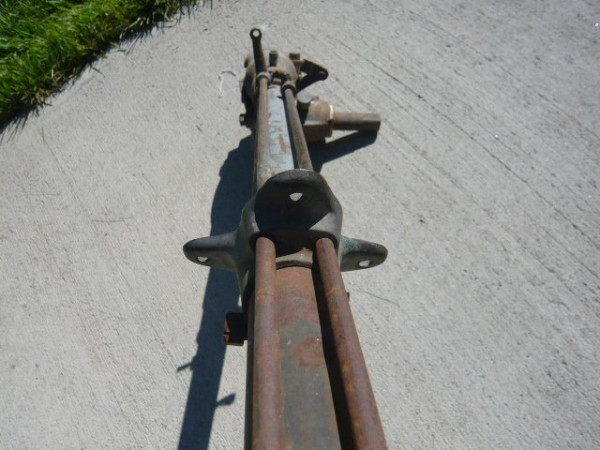 Dash bracket on steering column.