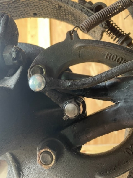 The position of the cam arm.