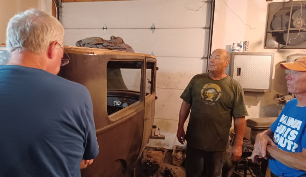 Joe explaining work on a members '26 Tudor