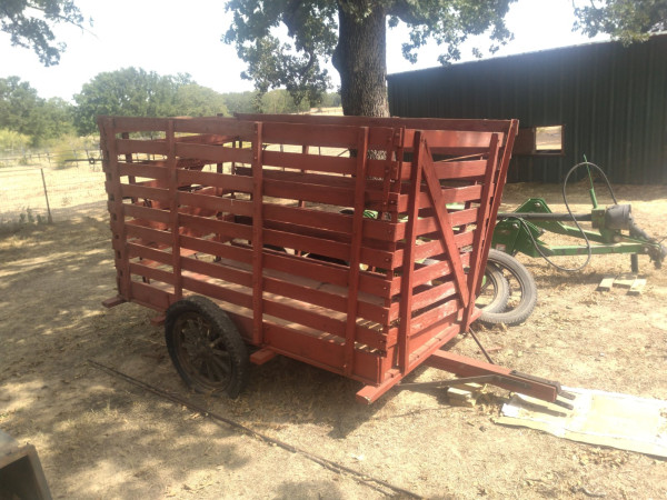 Homemade 1 horse stock trailer