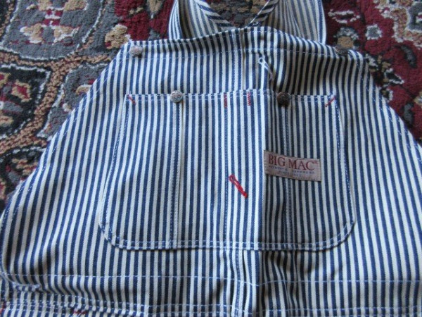 Striped bib overalls 3 pair 34 Waist 30 length (2).JPG