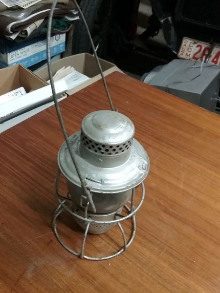 Railroad Lantern Adams Westlake Kerosene Pacific Electric 10 inches tall (1).jpg