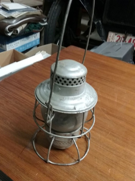 Railroad Lantern Adams Westlake Kerosene Pacific Electric 10 inches tall (2).jpg