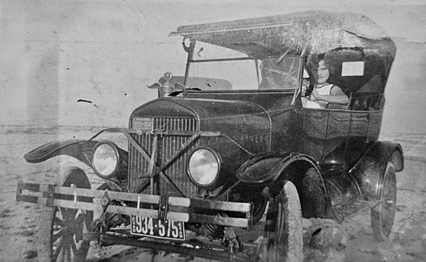 Texas car with fender brace and radiator tag.jpeg