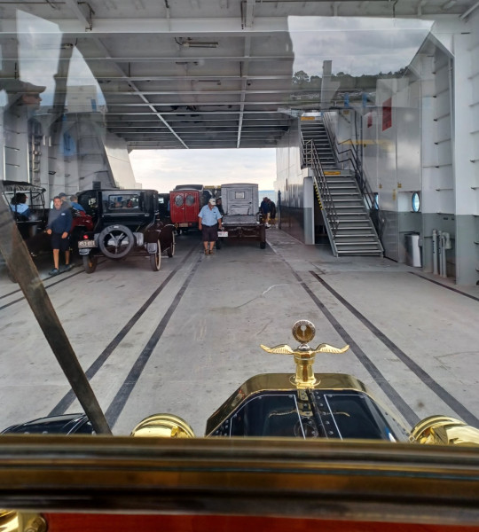 Boarding the ferry