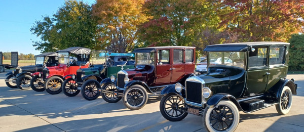 Parked at the first Amish store