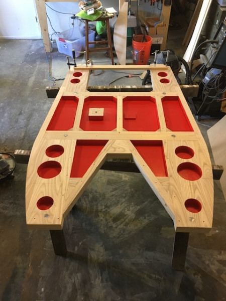 The base under construction.