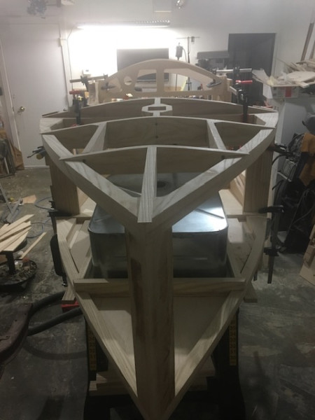 From the rear