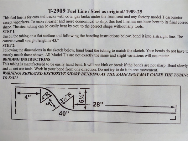 Instructions from Lang's Auto Parts