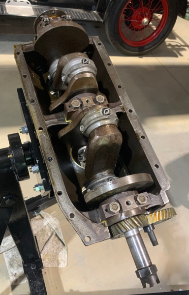 Crank in block