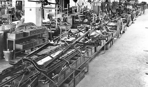 Chassis frame on Sweden assbl line.jpg