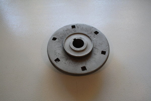 Press until it bottoms out and whack usually once at each bolt hole to flatten the plate.