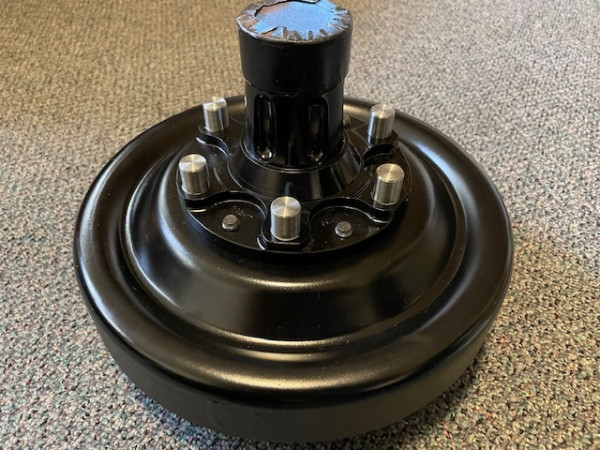 New rear hub painted and ready to go.