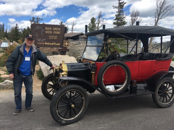 Tony and 1914 at 9180 feet near Red Lodge