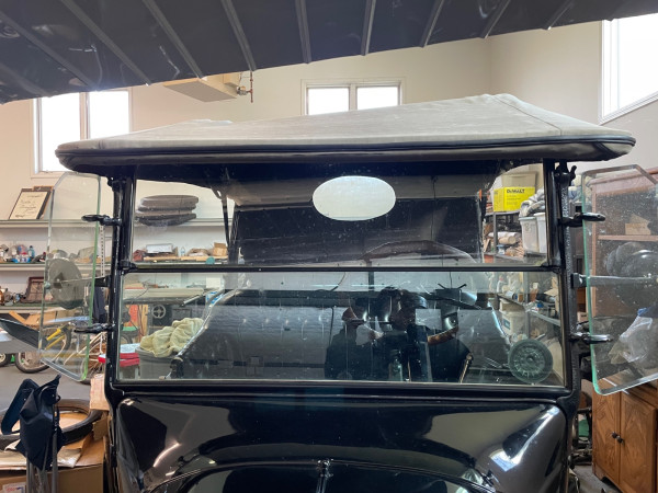 Notice the broken bow over the front seat