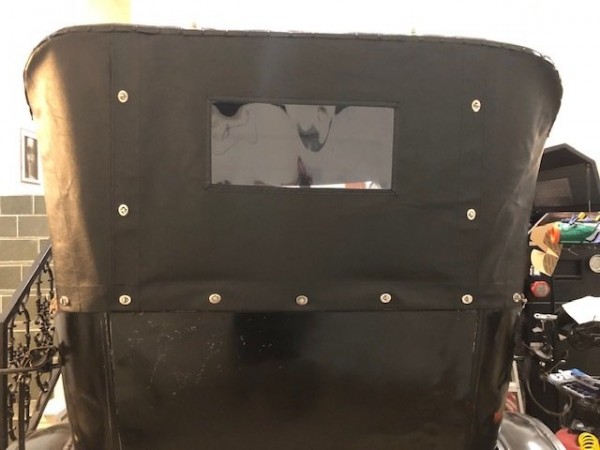 Rear curtain down.