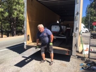 FJ loading up the speedster
