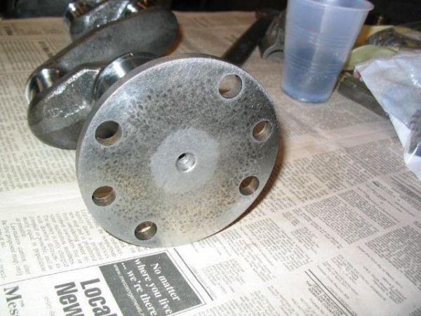 Vern's Reground Model T  Crank shaft, Arnolds, Fort Doge, Iowa. 004.jpg