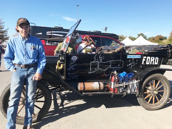 Seamus Hnat and his much traveled Model T