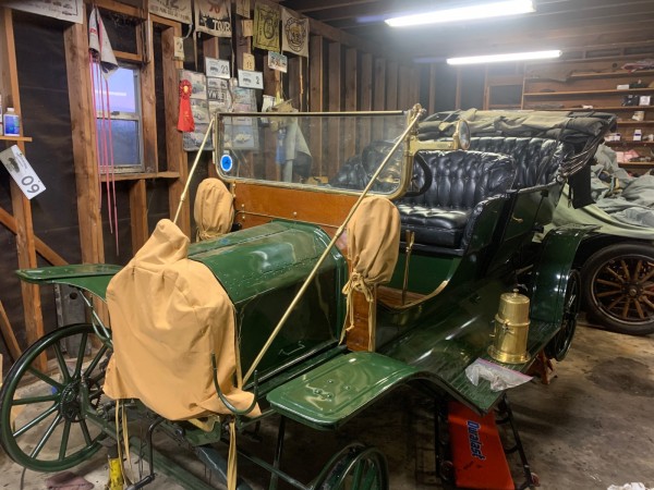 Left side of 1909 in the workshop