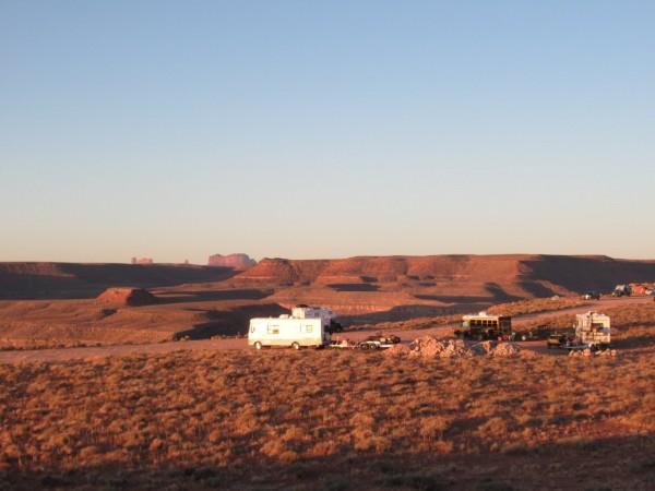 Monument Valley in the distance.