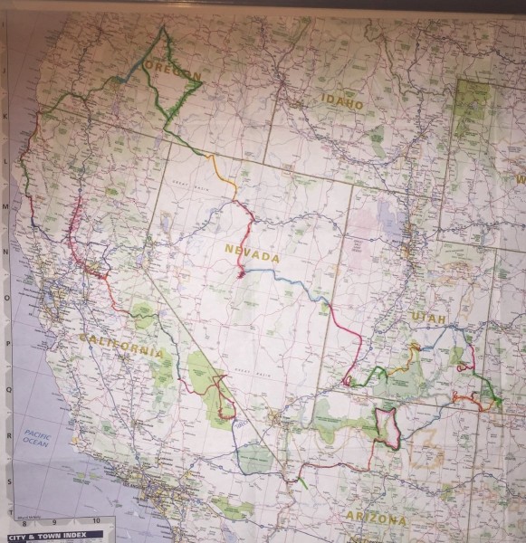 Map of the trip