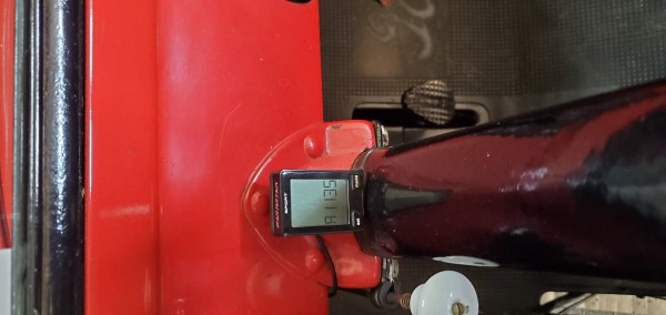 The unit mounted on the steering column