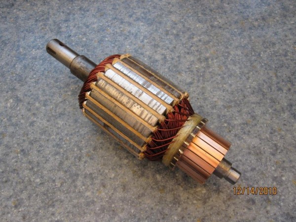 Rewound Generator Armature.JPG