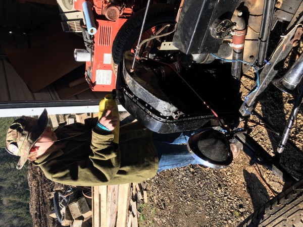 Adding antifreeze to the radiator